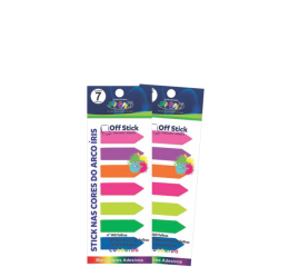 BLOCO ADESIVO OFFSTICK SETA 7X20FLS